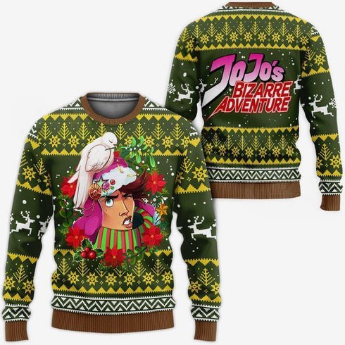 Divesart - Joseph Joestar Ugly Christmas Sweater and Hoodie JoJo's Anime Shirt