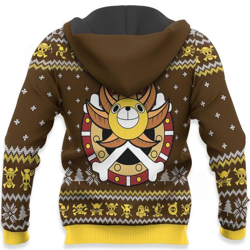 Divesart - Straw Hat Pirates Ugly Christmas Sweater and Hoodie One Piece Anime Xmas