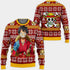 Divesart - Luffy Ugly Christmas Sweater and Hoodie Custom Wano One Piece Anime Xmas Gifts