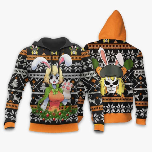 Divesart - Carrot Ugly Christmas Sweater and Hoodie Custom One Piece Anime Xmas Gifts