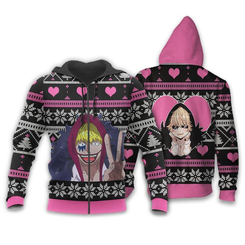 Divesart - Donquixote Rosinante Ugly Christmas Sweater and Hoodie Custom One Piece Anime Xmas Gifts