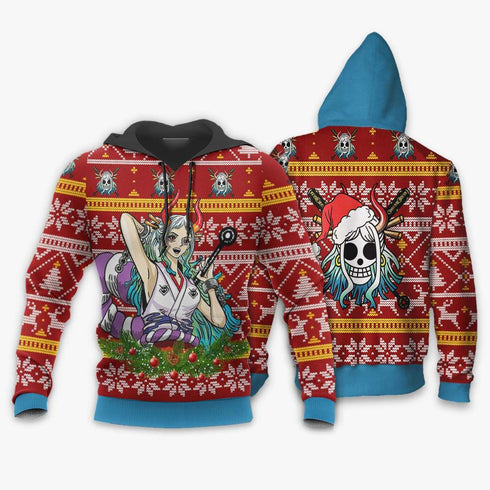 Divesart - Yamato Ugly Christmas Sweater and Hoodie Custom One Piece Anime Xmas Gifts