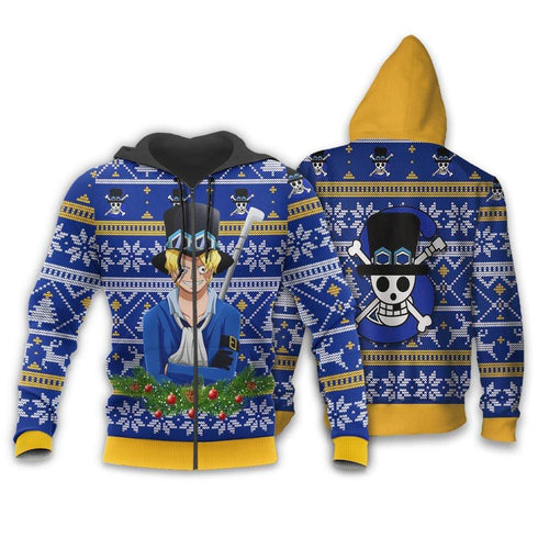 Divesart - Sabo Ugly Christmas Sweater and Hoodie Custom One Piece Anime Xmas Gifts