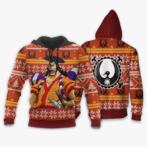 Divesart - Kozuki Oden Ugly Christmas Sweater and Hoodie Custom One Piece Anime Xmas Gifts