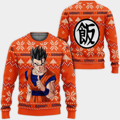 Divesart - Gohan Christmas Sweater Custom Anime DB Xmas Gifts