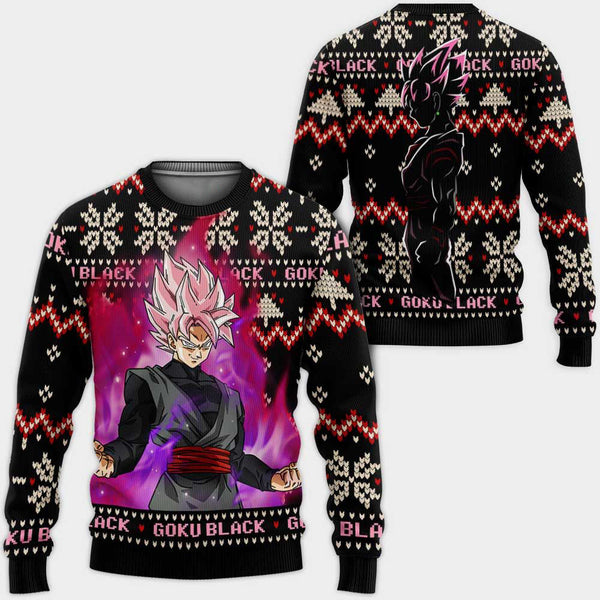 Divesart - Goku Black Rose Christmas Sweater Custom Anime DB Xmas Gifts