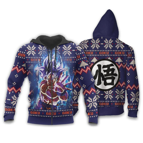 Divesart - Goku Ultra Instinct Christmas Sweater Custom Anime DB Xmas Gifts