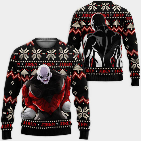 Divesart - Jiren Ugly Christmas Sweater and Hoodie Custom Anime DB Xmas Gifts