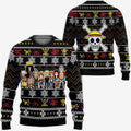 Divesart - Heart Pirates Ugly Christmas Sweater and Hoodie Custom Anime One Piece Xmas Gifts