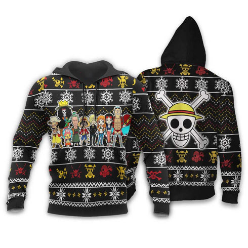 Divesart - Heart Pirates Ugly Christmas Sweater and Hoodie Custom Anime One Piece Xmas Gifts