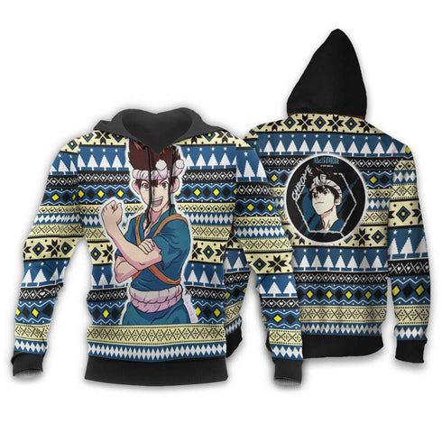 Divesart - Kuromu Chrome Ugly Christmas Sweater and Hoodie Custom Anime Dr Stone Xmas Gifts