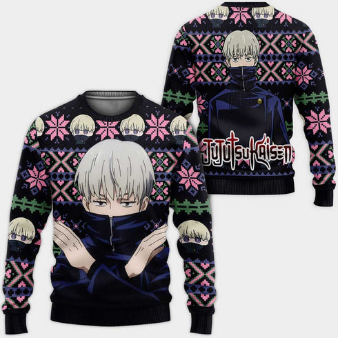 Divesart - Toge Inumaki Ugly Christmas Sweater and Hoodie Custom Anime Jujutsu Kaisen Xmas Gifts