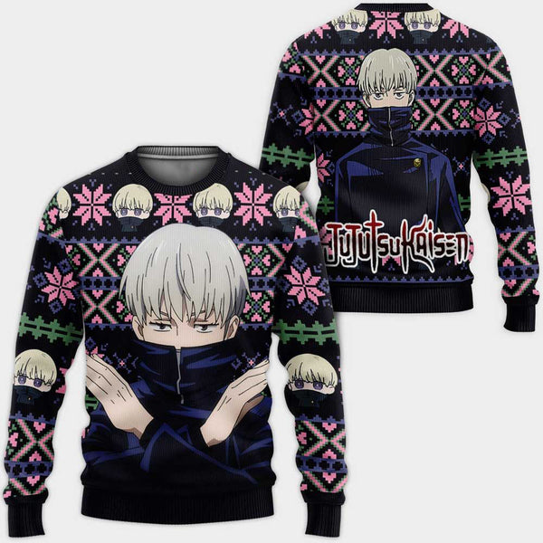Divesart - Toge Inumaki Ugly Christmas Sweater and Hoodie Custom Anime Jujutsu Kaisen Xmas Gifts