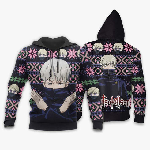Divesart - Toge Inumaki Ugly Christmas Sweater and Hoodie Custom Anime Jujutsu Kaisen Xmas Gifts
