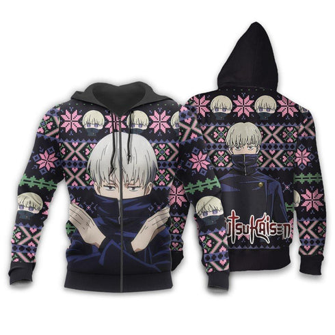 Divesart - Toge Inumaki Ugly Christmas Sweater and Hoodie Custom Anime Jujutsu Kaisen Xmas Gifts