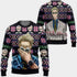Divesart - Kento Nanami Ugly Christmas Sweater and Hoodie Custom Anime Jujutsu Kaisen Xmas Gifts