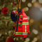 giftngon - Personalized Red Firefighter CAPITAINE Ornament, Custom Name & Number