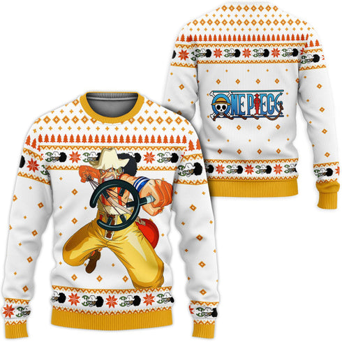 Divesart - Nico Robin White Anime Ugly Christmas Sweater and Hoodie Custom One Piece Anime Xmas Gifts