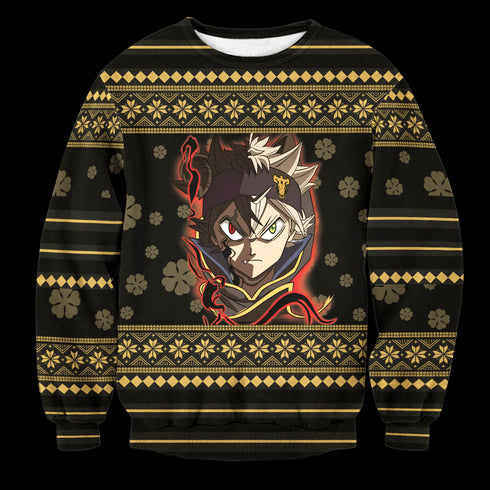 Black Clover Christmas Unisex Wool Sweater