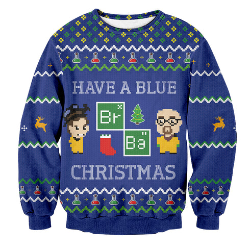 Divesart - Breaking Bad Holiday Unisex Wool Sweater - Ugly Christmas Sweater