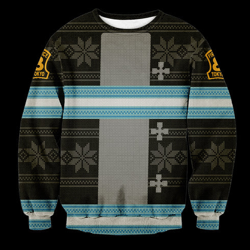 Fire Force Christmas Unisex Wool Sweater