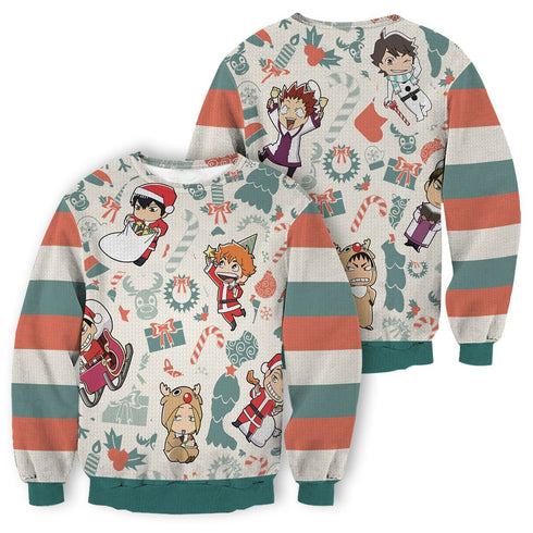 Divesart - Haikyuu Christmas Unisex Wool Sweater - Ugly Christmas Sweater