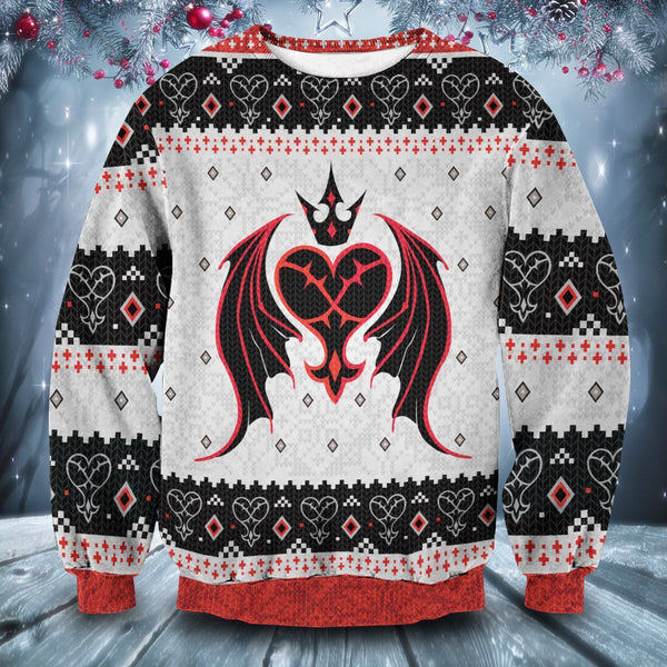 Heartless Christmas Unisex Wool Sweater
