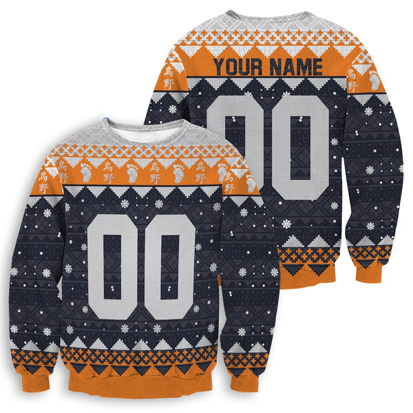 Divesart - Personalized Karasuno Christmas Unisex Wool Sweater - Ugly Christmas Sweater