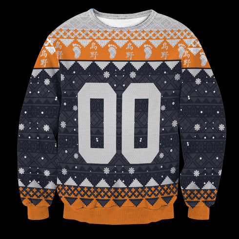 Personalized Karasuno Christmas Unisex Wool Sweater