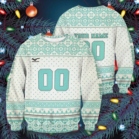 Divesart - Personalized Team Aoba Johsai Christmas Unisex Wool Sweater - Ugly Christmas Sweater