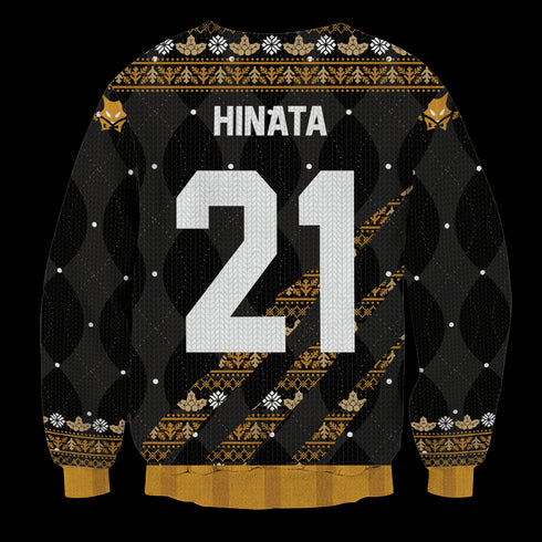 Personalized Team MSBY Black Jackals Christmas Unisex Wool Sweater