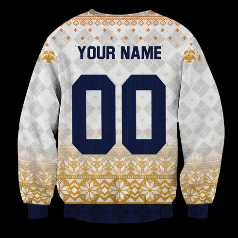 Personalized Team Schweiden Adlers Christmas Unisex Wool Sweater