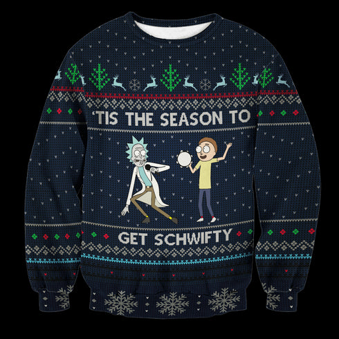 Schwifty Christmas Unisex Wool Sweater