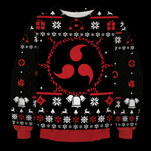 Sharingan Christmas Unisex Wool Sweater