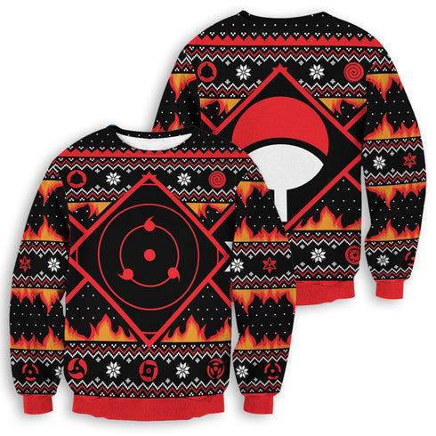 Uchiha Kekkei Genkai Unisex Wool Sweater