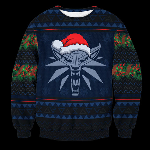 Divesart - Witcher Geralt Christmas Unisex Wool Sweater - Ugly Christmas Sweater