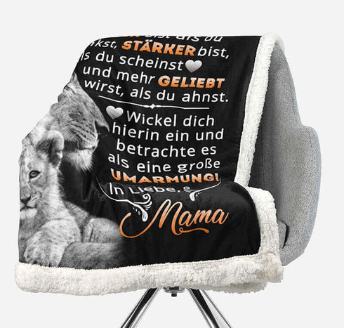 Divesart - Decke von Mutter zu Tochter - "Ein Herz, das dich liebt"