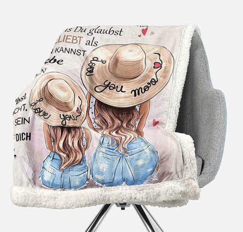 Divesart - Decke von Mutter zu Tochter - "Meine Schönheit ist in dir"