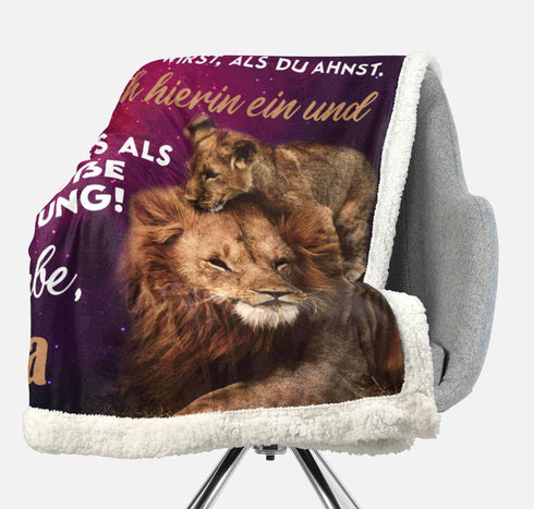 Divesart - Decke von Mutter zu Tochter - "Du bist mein kleines Kätzchen"