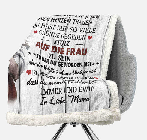 Divesart - Decke von Mutter zu Tochter - "Mein kleines Mädchen"