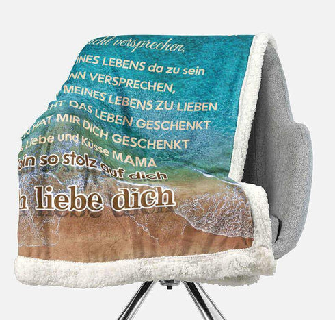 Divesart - Decke von Mutter zu Tochter - "Meer der Liebe"