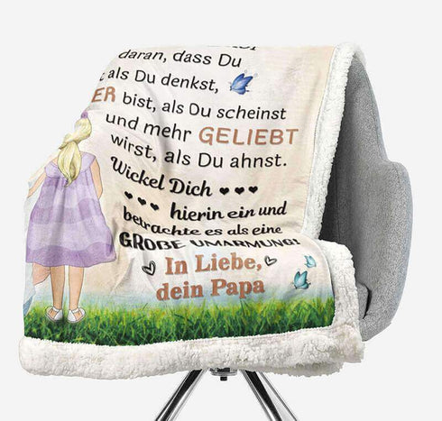 Divesart - Decke vom Vater an die Tochter - "Meine Prinzessin"