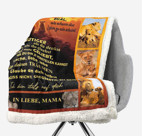 Divesart - Decke von Mutter zu Tochter - "Wer auch immer du bist, du bist mein Kind!"