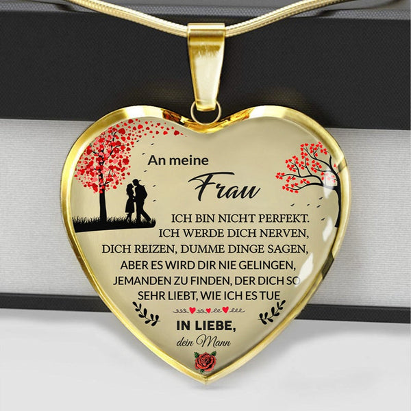 Divesart™ Halskette von Mann zu Frau "Du bist mein Schatz"