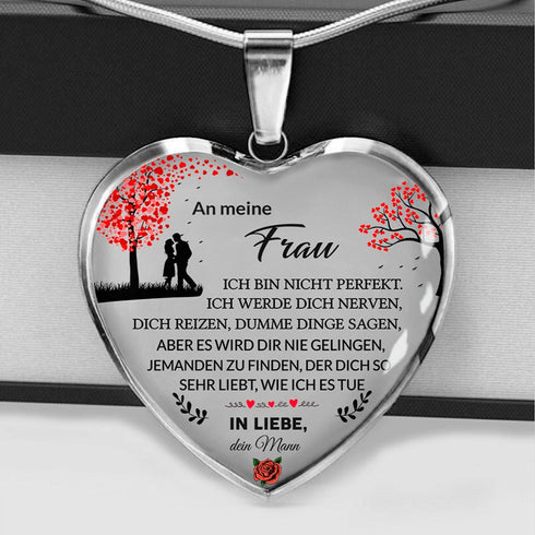 Divesart™ Halskette von Mann zu Frau "Du bist mein Schatz"