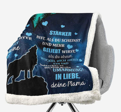 Divesart - Decke von Mutter zu Tochter - "Mondschein der Liebe"