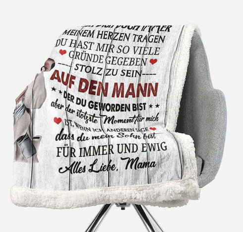 Divesart - Decke von Mutter zu Sohn - "Mein Lieblingsjunge"