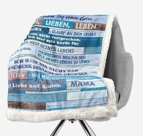 Divesart - Decke von Mutter zu Sohn - "Die Unvermeidlichkeit der Liebe"