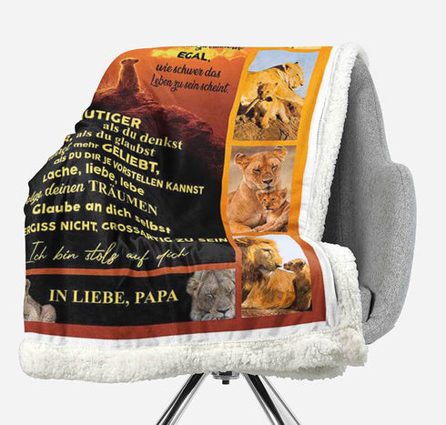 Divesart - Decke vom Vater an den Sohn - "Wer auch immer du bist, du bist mein Kind!"