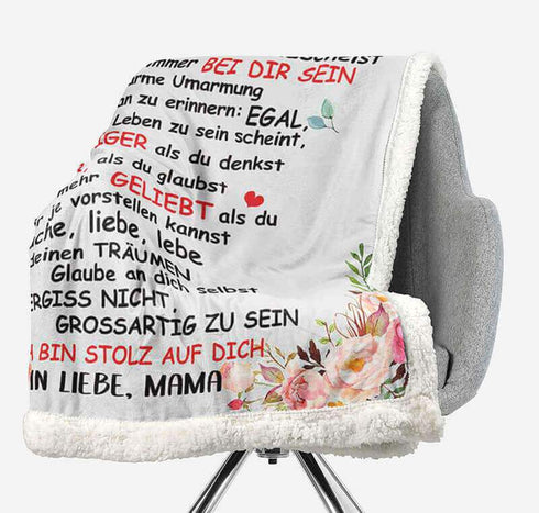 Divesart - Decke von Mutter zu Sohn - "Ich gedeihe mit dir"